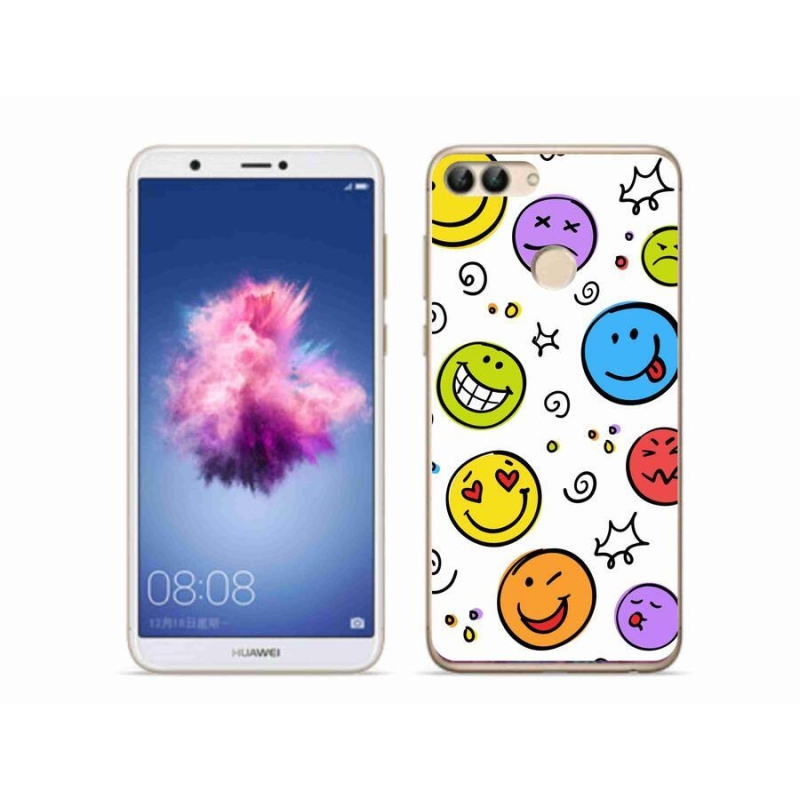 Gél borító mmCase a Huawei P Smarthoz - smiley-k