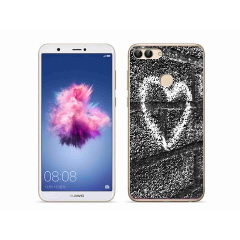 Gél borítás mmCase mobil Huawei P Smart - szív a falon