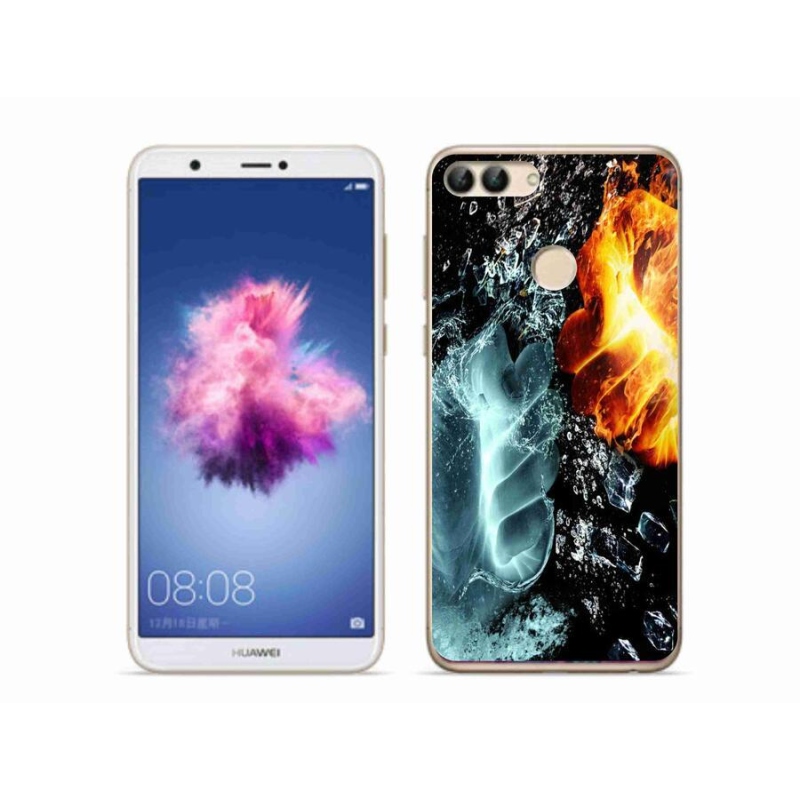 Zselés borítás mmCase a Huawei P Smarthoz - víz és tűz