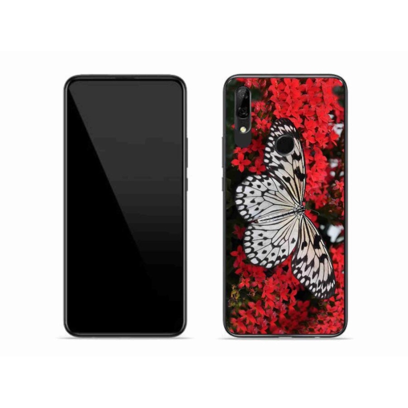 Gél védőhuzat mmCase mobil Huawei P Smart Z - fekete-fehér pillangó 1