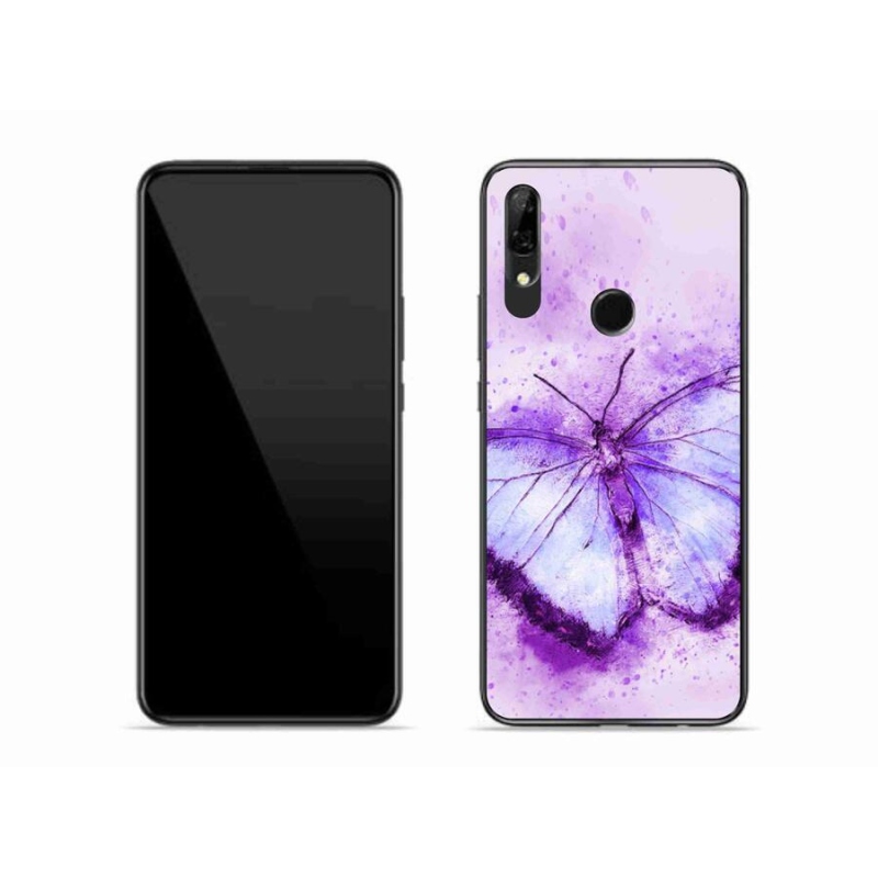 Gél borító mmCase a mobil Huawei P Smart Z - lila pillangóhoz