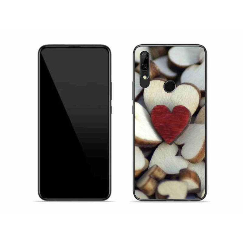 Gél borító mmCase mobiltelefonhoz Huawei P Smart Z - gravírozott piros szív