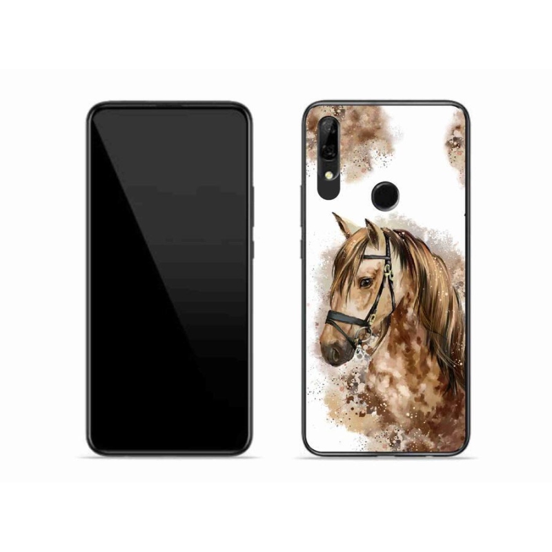 Gél borító mmCase a mobil Huawei P Smart Z - barna rajzfilm lóhoz