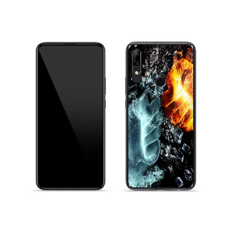 Zselés borítás mmCase a Huawei P Smart Z számára - víz és tűz