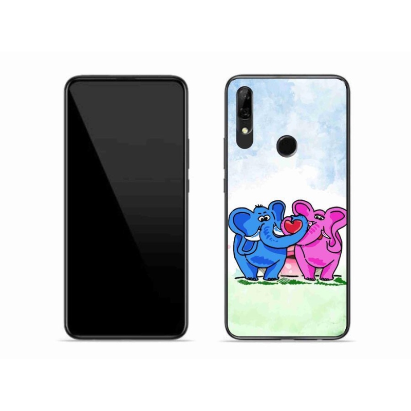 Gél borító mmCase a mobil Huawei P Smart Z - szerelmes elefántokhoz