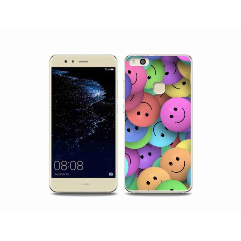 Gél borító mmCase a Huawei P10 Lite mobiltelefonon - színes smiley-k