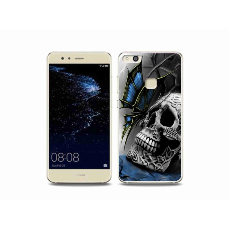 Gél borítás mmCase a Huawei P10 Lite készülékhez - pillangó és koponya