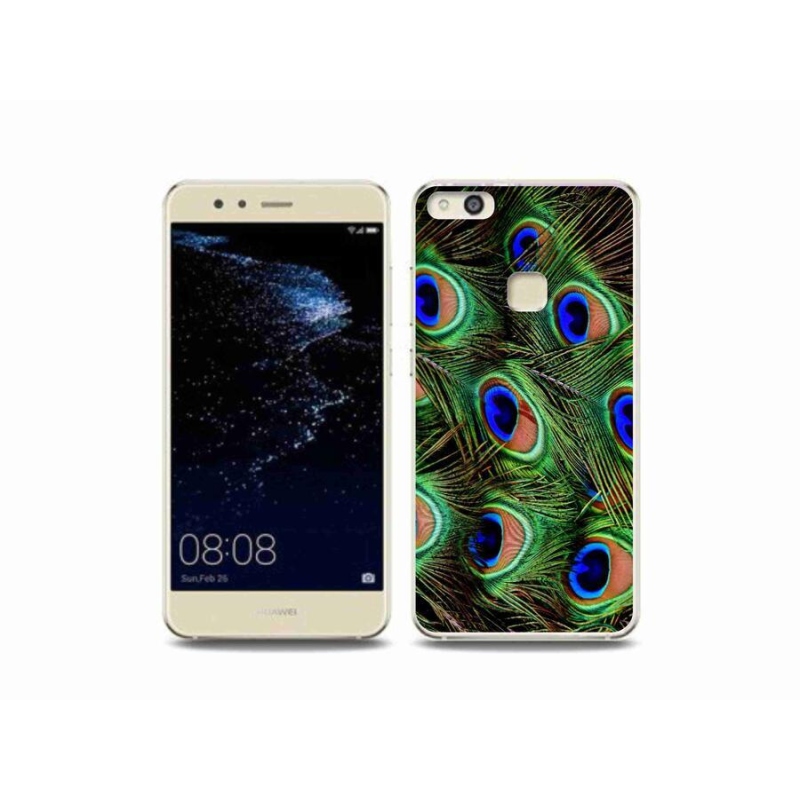Zselés borítás mmCase a Huawei P10 Lite készülékhez - pávatoll