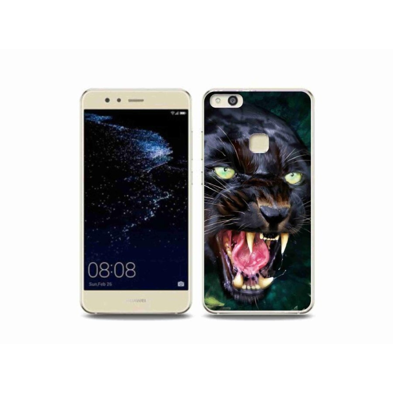 Gél borítás mmCase a Huawei P10 Lite készülékhez - dühös fekete párduc