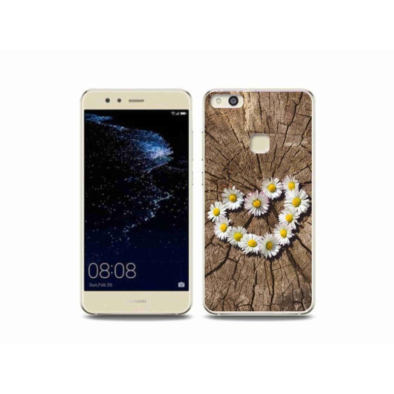 Gél borító mmCase a mobil Huawei P10 Lite készülékhez - százszorszépek szíve