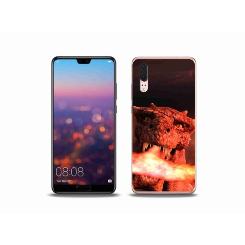 Gél borítás mmCase a mobil Huawei P20 - sárkányhoz