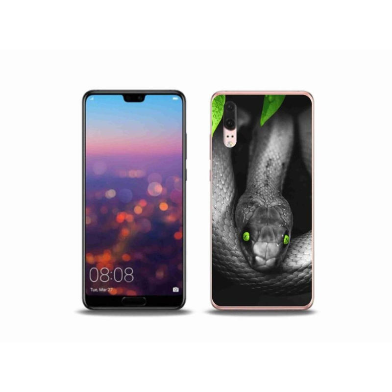 Zselés borítás mmCase a Huawei P20 készülékhez - kígyó
