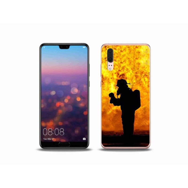 Gél borítás mmCase a Huawei P20 készülékhez - tűzoltó