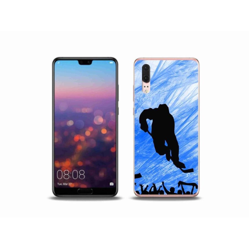 Gél borítás mmCase mobil Huawei P20 - hokis játékoshoz