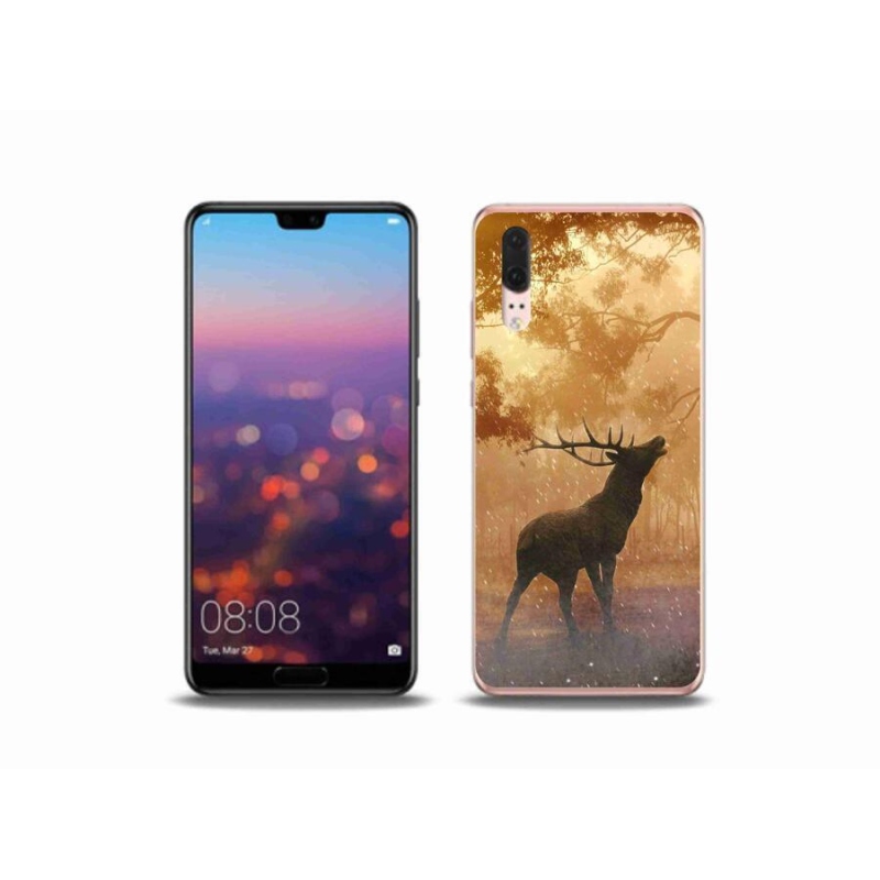Zselés borítás mmCase a Huawei P20 készülékhez - szarvas a szarvasbőgésben