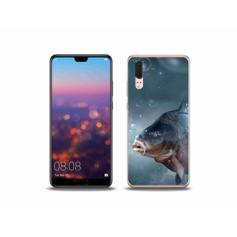 Gél borítás mmCase a Huawei P20 készülékhez - ponty és buborékok