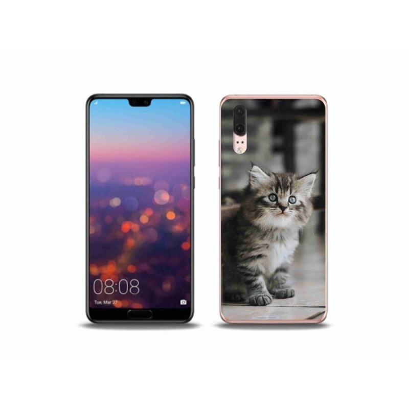 Gél borítás mmCase a mobil Huawei P20 - cica - cica