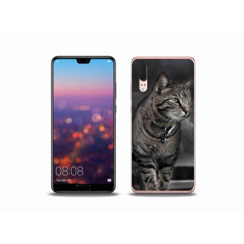Zselés borítás mmCase mobil Huawei P20 - macska