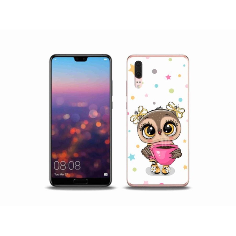 Gél borítás mmCase a Huawei P20 készülékhez - rajzfilm bagoly