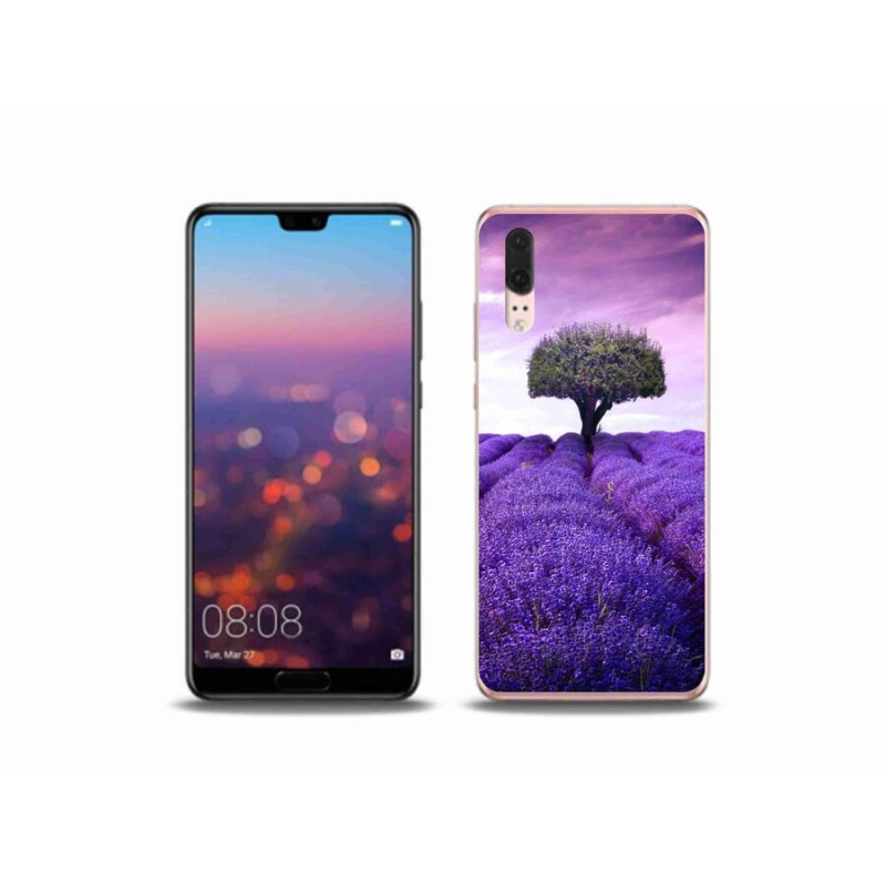 Gél borítás mmCase a Huawei P20 készülékhez - levendula rét