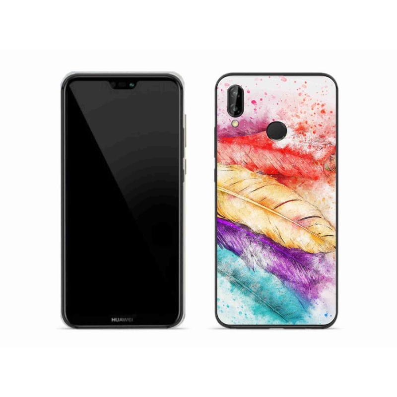 Gél borítás mmCase a mobil Huawei P20 Lite készülékhez - színes toll