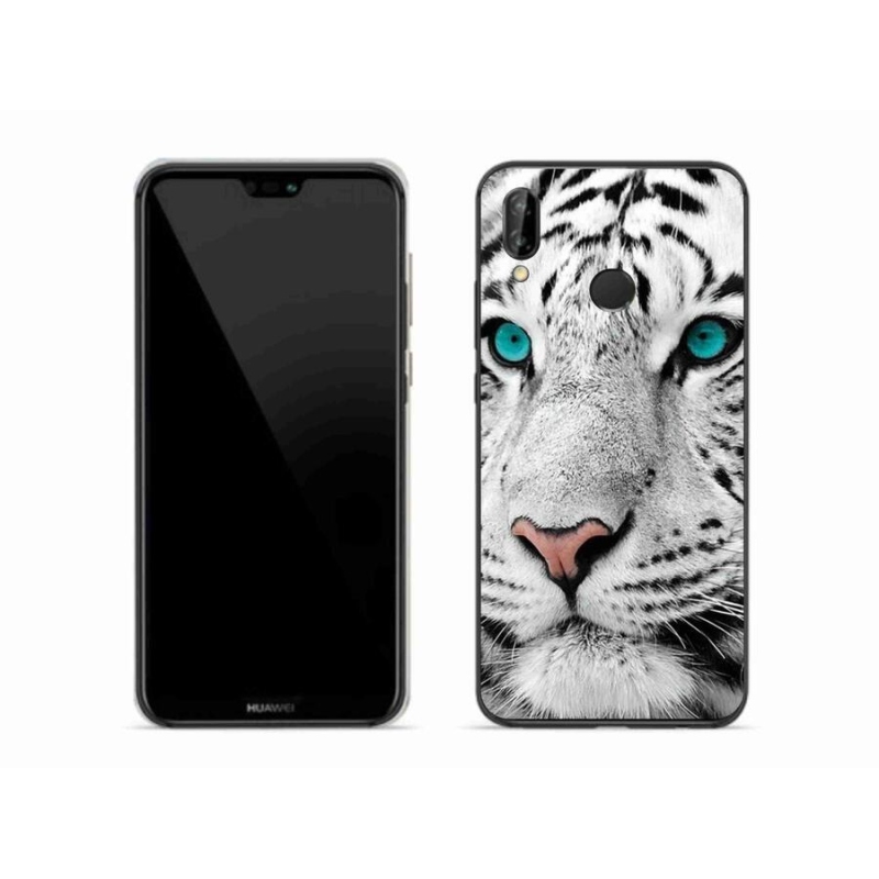 Gél borítás mmCase a Huawei P20 Lite készülékhez - fehér tigris
