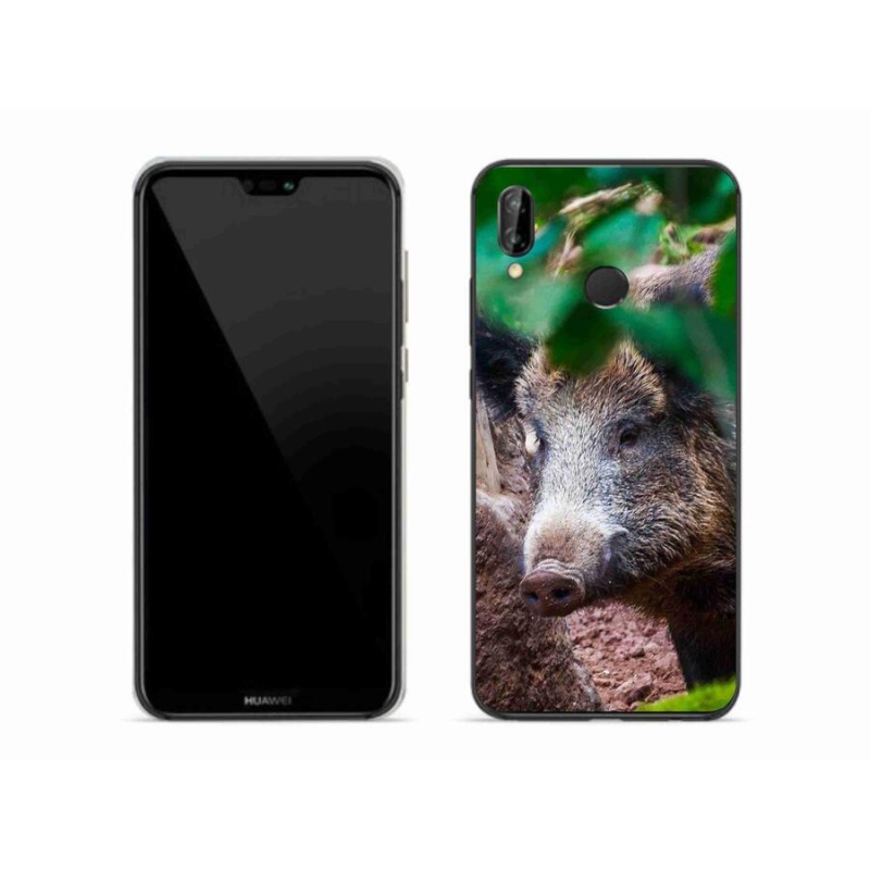 Gél borítás mmCase a Huawei P20 Lite készülékhez - vaddisznó