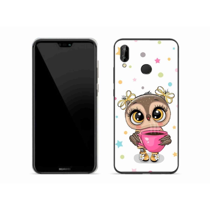 Gél borítás mmCase a Huawei P20 Lite készülékhez - rajzfilm bagoly