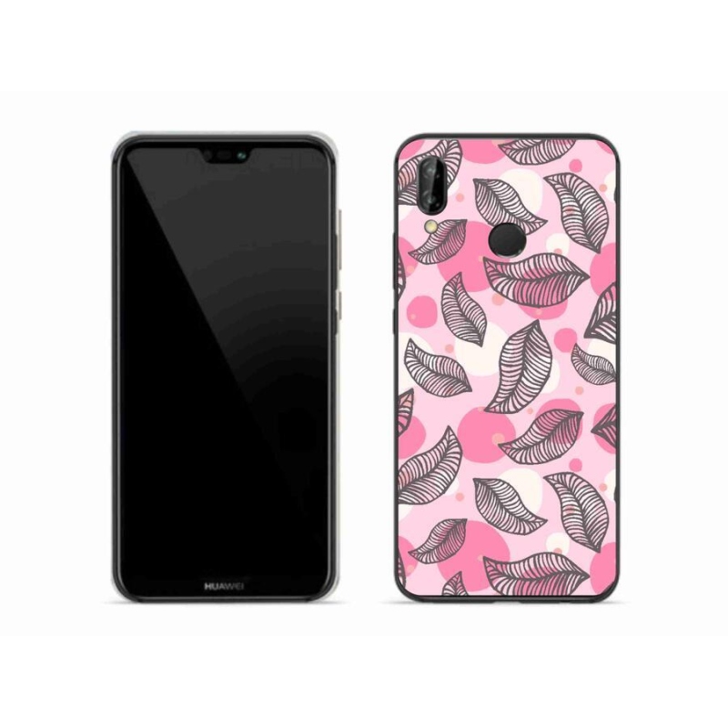 Gél borítás mmCase a Huawei P20 Lite készülékhez - rajzfilmes hulló levelek