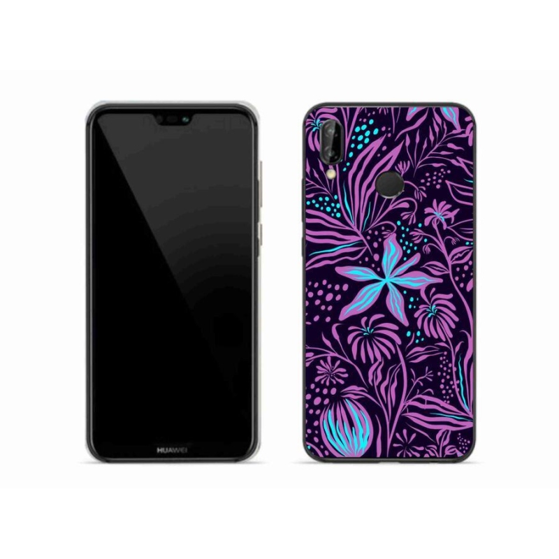 Gél borító mmCase a mobil Huawei P20 Lite - virágok 2