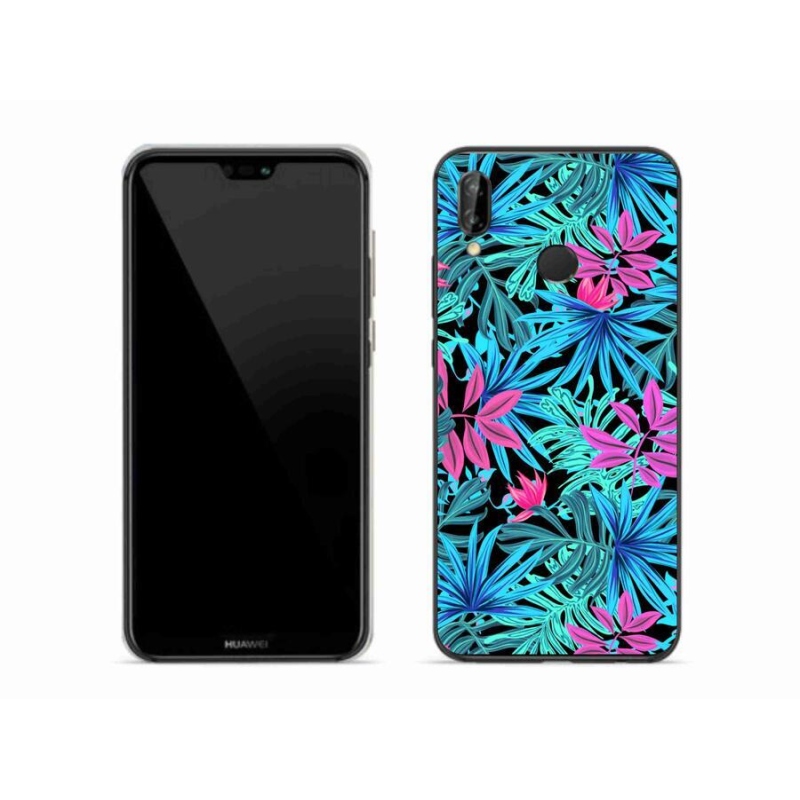 Gél borító mmCase a mobil Huawei P20 Lite - virágok 3