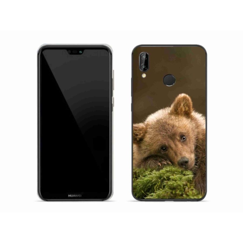 Gél borítás mmCase a Huawei P20 Lite számára - medve
