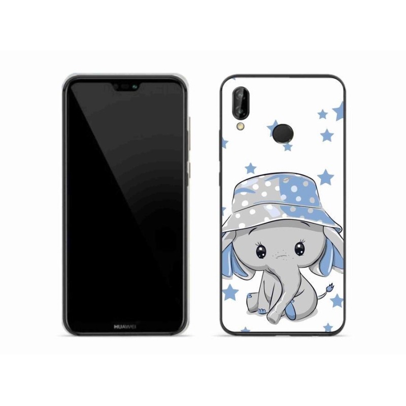 Gél borítás mmCase a Huawei P20 Lite készülékhez - kék elefánt