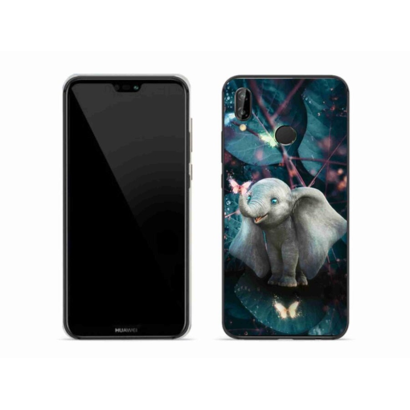 Gél borítás mmCase a mobil Huawei P20 Lite készülékhez - aranyos elefánt
