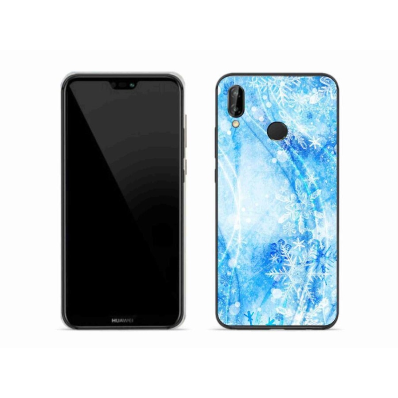 Gél borítás mmCase a Huawei P20 Lite készülékhez - hópelyhek