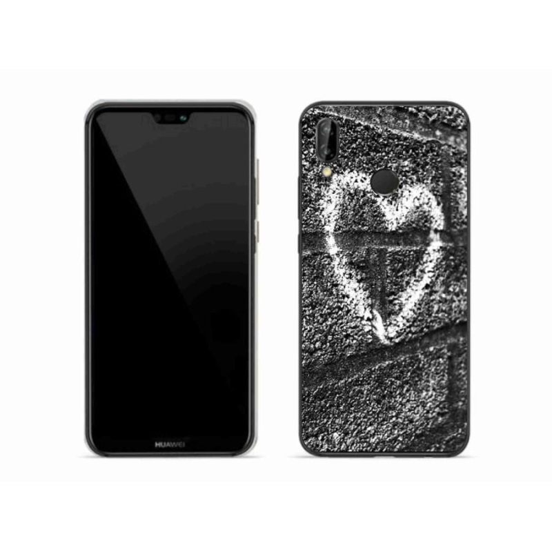 Gél borítás mmCase a Huawei P20 Lite-hoz - szív a falon