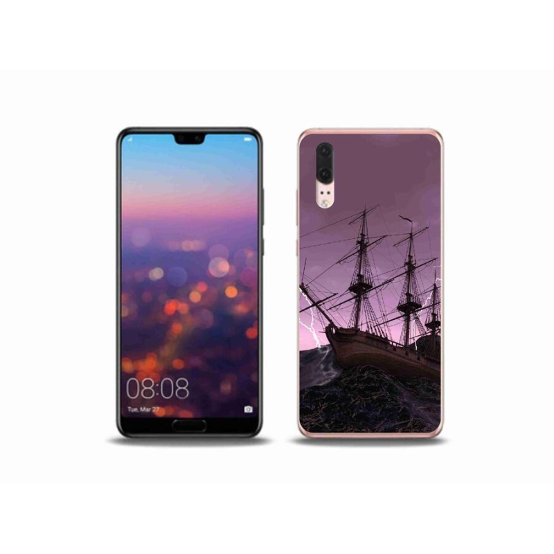 Gél borítás mmCase a Huawei P20-hoz - hajó a viharban