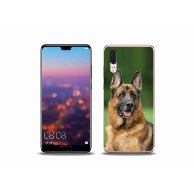 Gél borítás mmCase a Huawei P20-hoz - Német juhászkutya