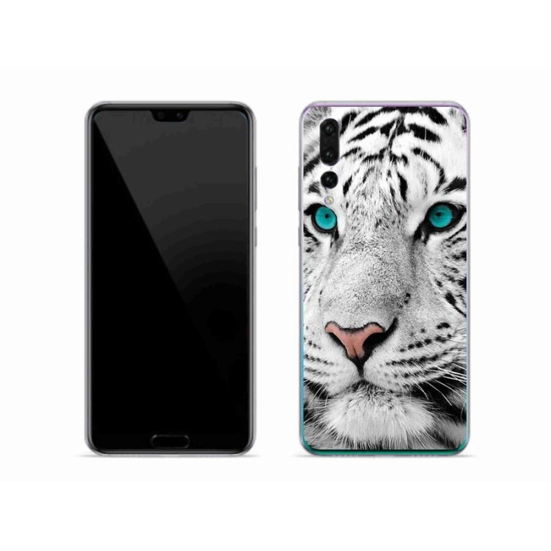 Gél borítás mmCase a Huawei P20 Pro készülékhez - fehér tigris