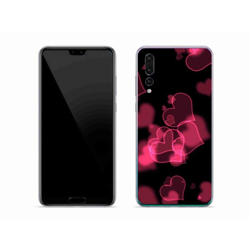 Gél borítás mmCase a Huawei P20 Pro készülékhez - piros szívek