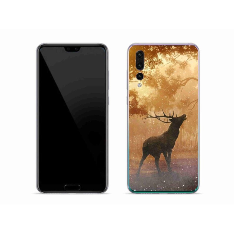 Zselés borítás mmCase a Huawei P20 Pro-hoz - szarvas a vadászaton