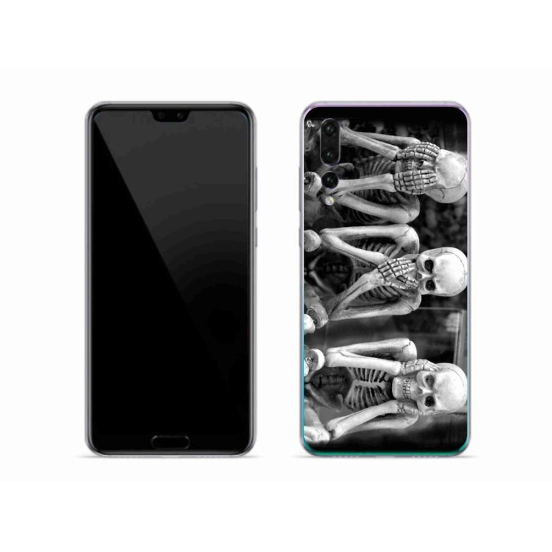 Gél borítás mmCase a Huawei P20 Pro számára - csontvázak