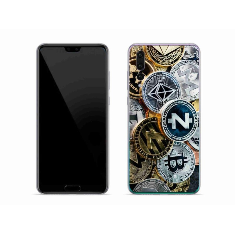 Gél borítás mmCase a Huawei P20 Pro számára - kriptovaluták