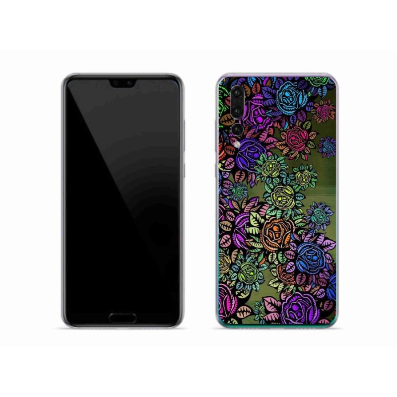 Gél borító mmCase a mobil Huawei P20 Pro - virágok 6