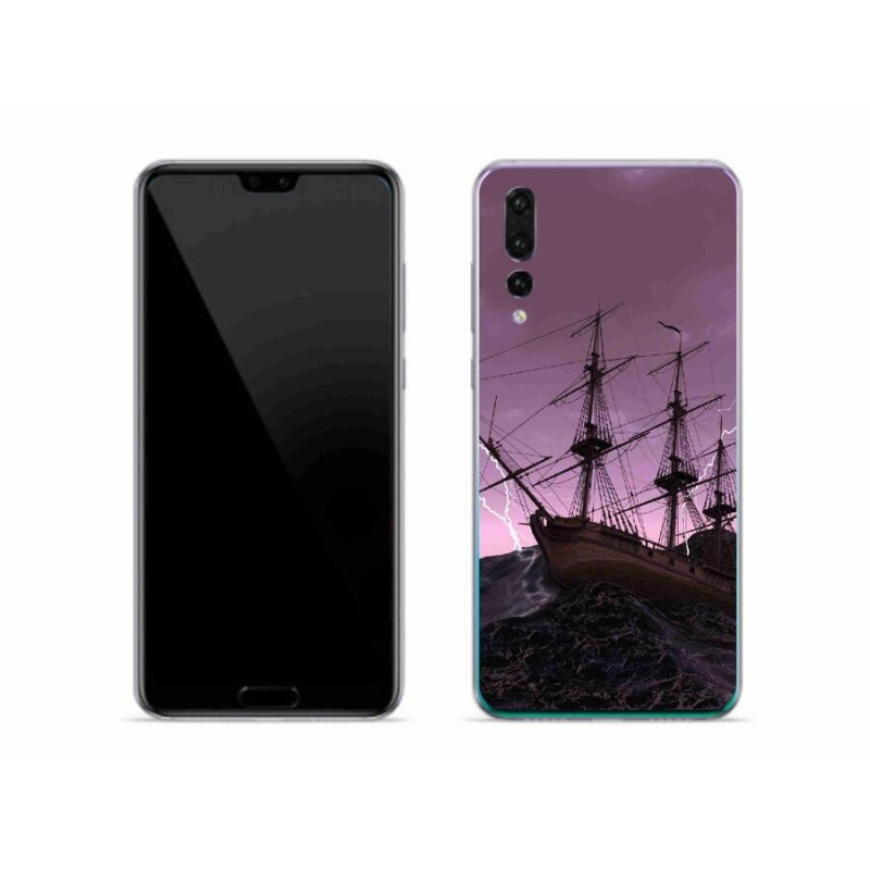 Gél borítás mmCase a Huawei P20 Pro-hoz - hajó a viharban