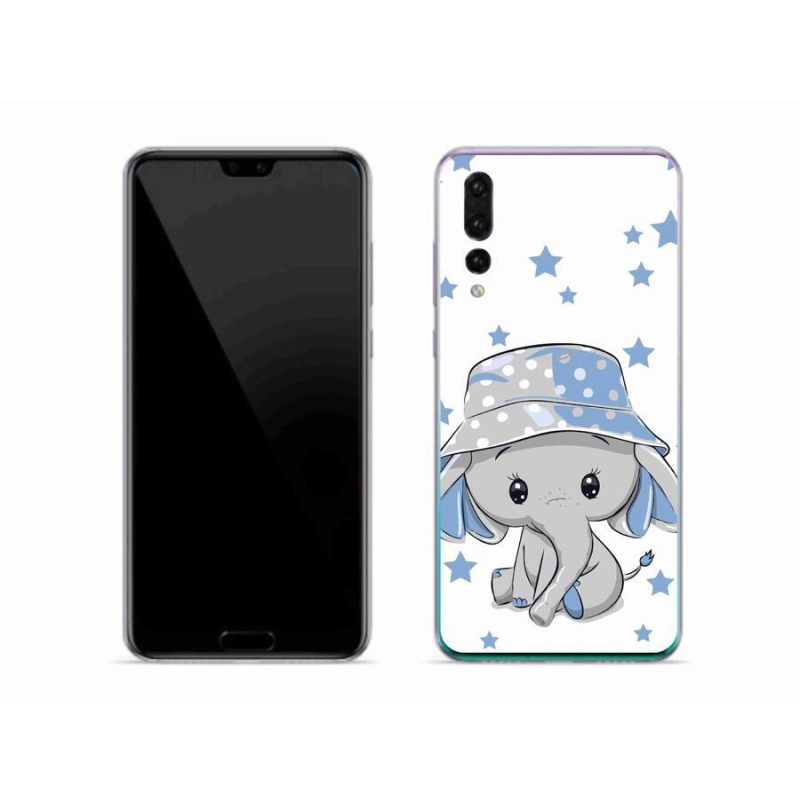 Gél borítás mmCase a Huawei P20 Pro készülékhez - kék elefánt