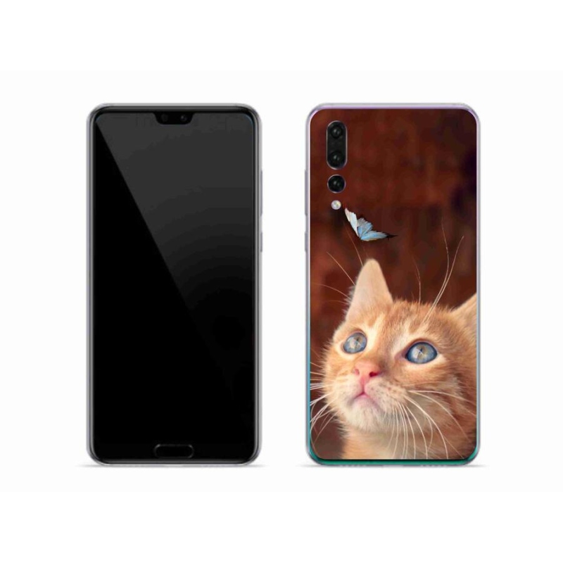 Gél borítás mmCase a mobil Huawei P20 Pro készülékhez - pillangó és cica