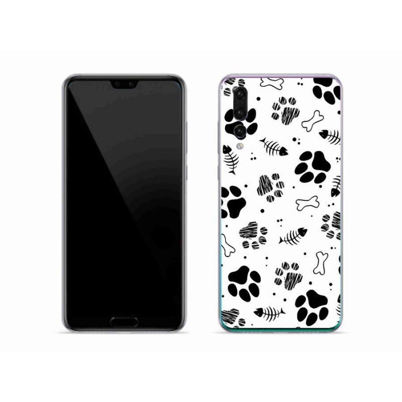 Gél borítás mmCase a Huawei P20 Pro-hoz - kutyamancsok 1