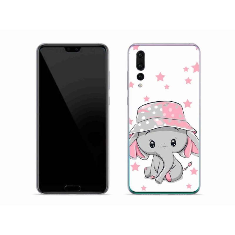 Gél borítás mmCase a Huawei P20 Pro készülékhez - rózsaszín elefánt