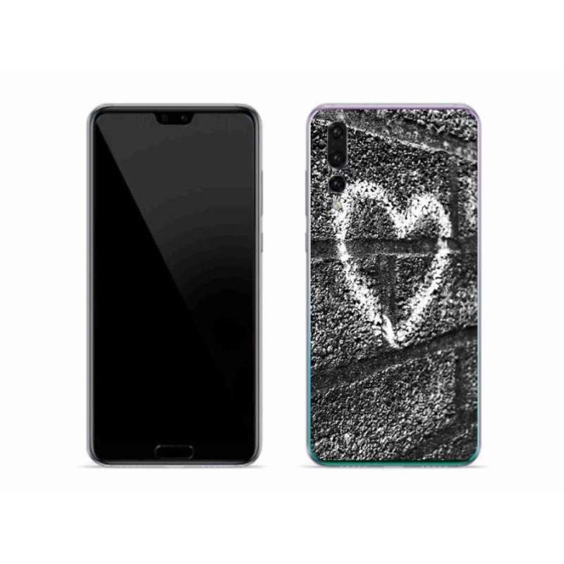 Gél borítás mmCase a Huawei P20 Pro-hoz - szív a falon